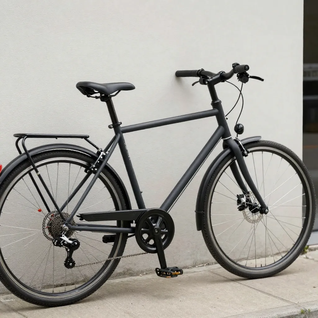 Materialbehandling av sykkelramme